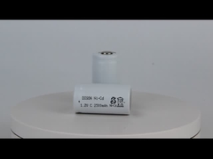 0.1C Αναλογία φόρτισης NI-Cd C 1.2V 2.5ah Ηλιακά κύτταρα για εφαρμογές χαμηλής θερμοκρασίας