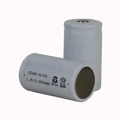1.2V 6Ah 70C High Temperature NICd D Rechargeable Battery Cells For Emergency Lighting